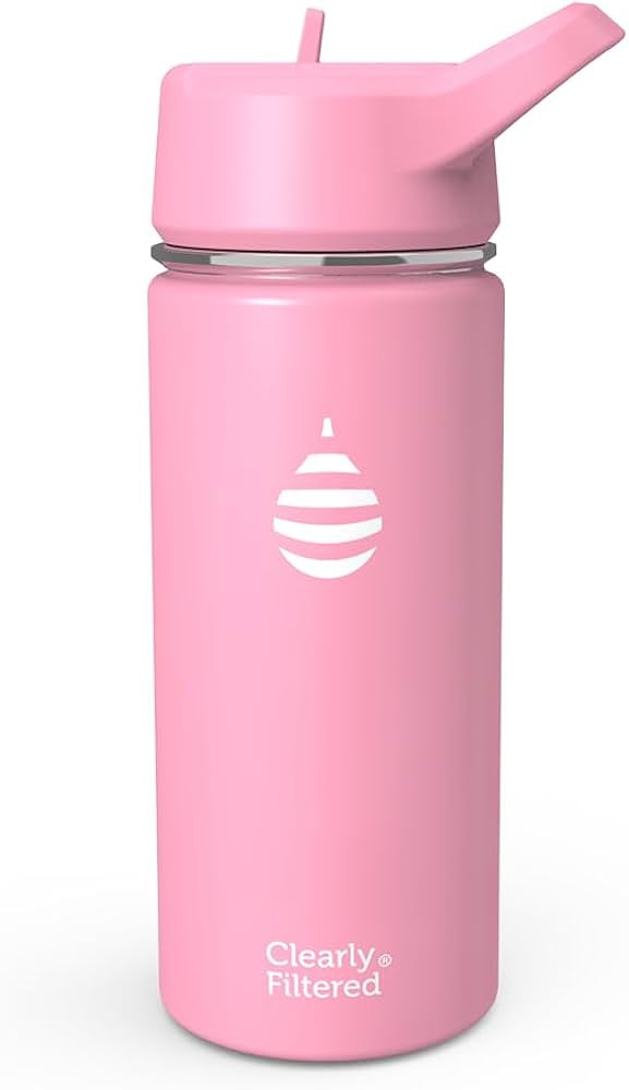 Clearly Filtered Water Bottle | Removes 220+ Contaminants, Double-Wall Insulated Stainless Steel,... | Amazon (US)