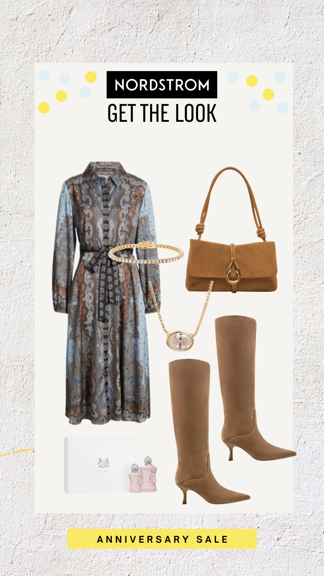 Recreate this polished fall look with rich neutrals, suede textures, and timeless accessories. It's an effortless outfit you'll wear for dinners, events, and everything in between.

fall outfit, Nordstrom Anniversary Sale, knee high boots, suede handbag, midi dress, fall fashion, neutral accessories, date night outfit

#LTKOver40 #LTKSaleAlert