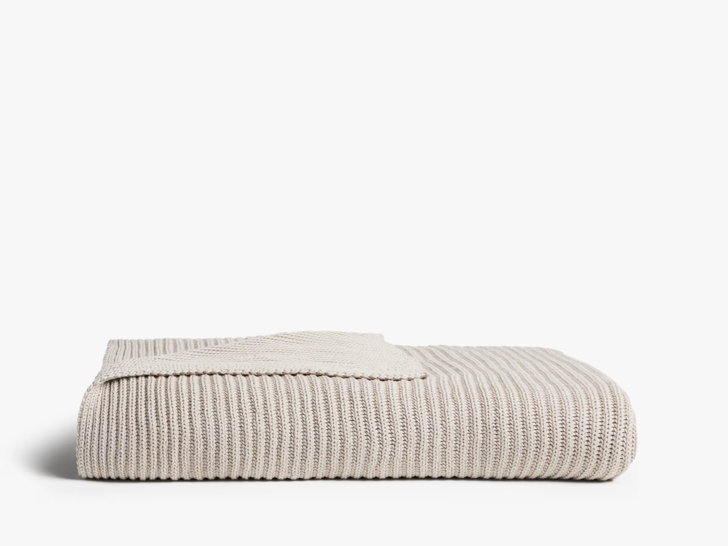 Organic Rib Knit Throw | Parachute