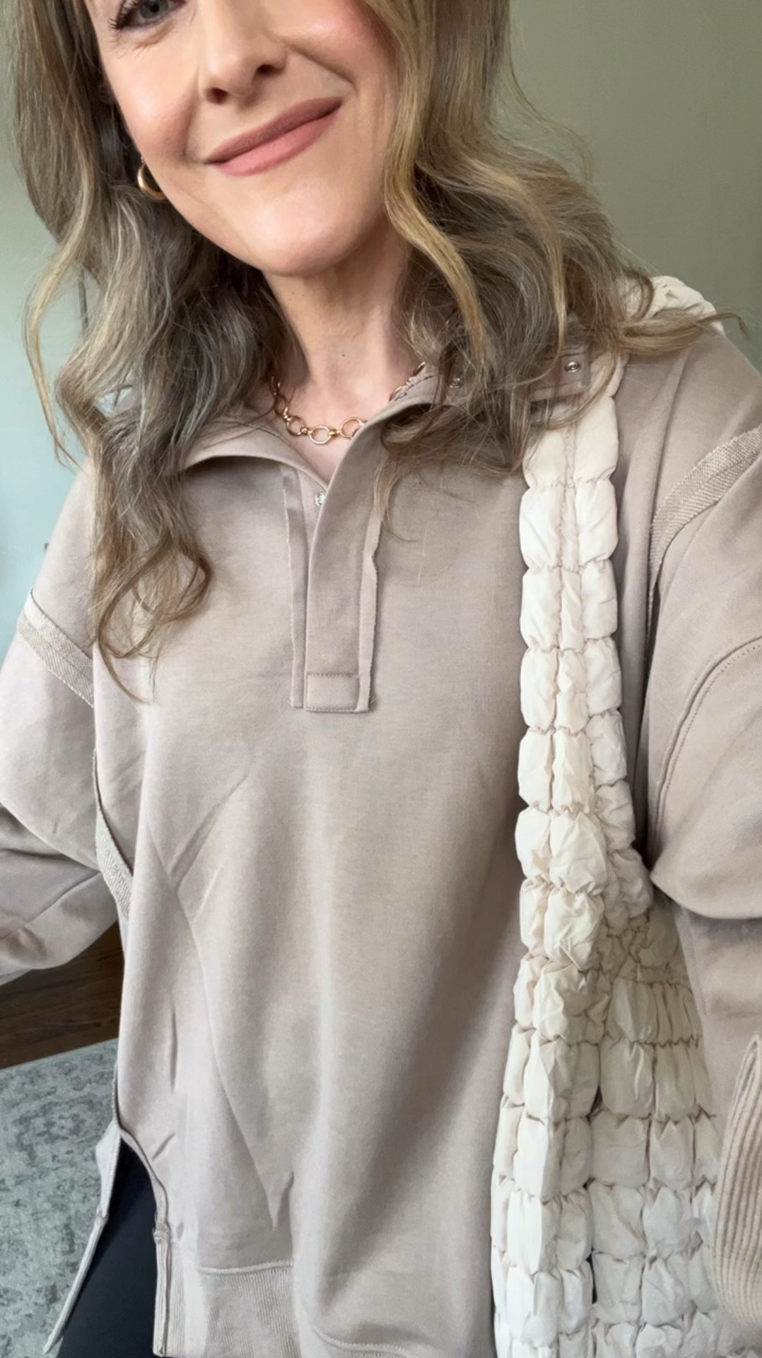 Amazon top I’m loving because it’s long enough for leggings! I sized up to a medium. It’s not super warm so it will be good for me going into spring. Comes in stripes and more colors too! #amazonfinds #free people lookalike look for less vibes Amazon fashion 

#LTKStyleTip #LTKFindsUnder50 #LTKFindsUnder100