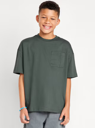 Oversized Short-Sleeve Pocket T-Shirt for Boys | Old Navy | Old Navy (US)
