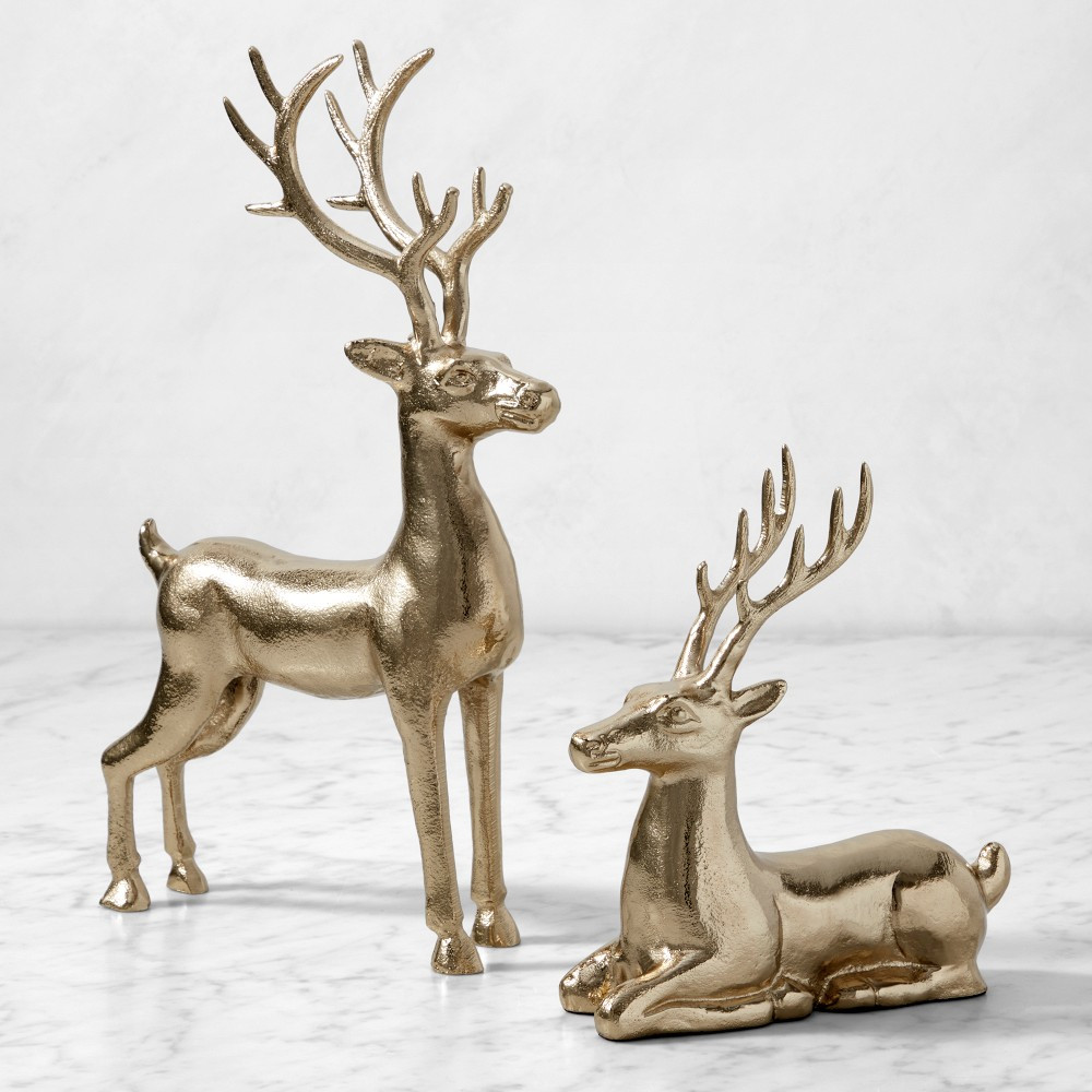 Brass Woodland Deer Decor | Williams-Sonoma