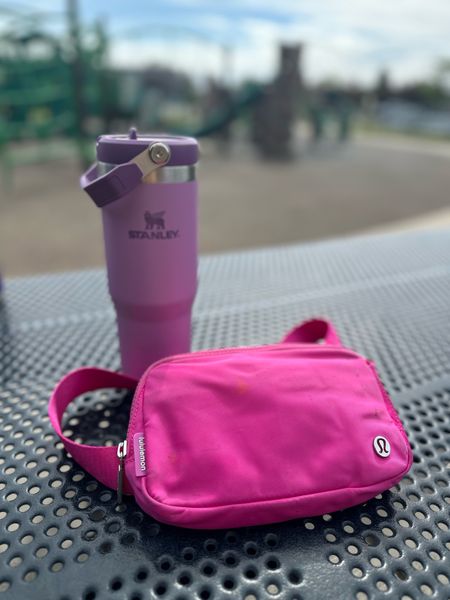 Hot mom summer starter pack. I love my purple Stanley. The handle makes it easy to carry around. A belt bag is a must when you have kids. It’s easy to grab everything in arms reach.

#LTKSummerSales #LTKActive #LTKFindsUnder100