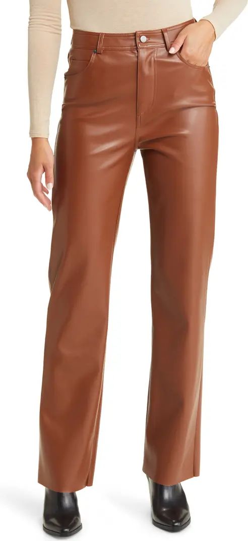 Steve Madden Josie Faux Leather Five Pocket Pants | Nordstrom | Nordstrom