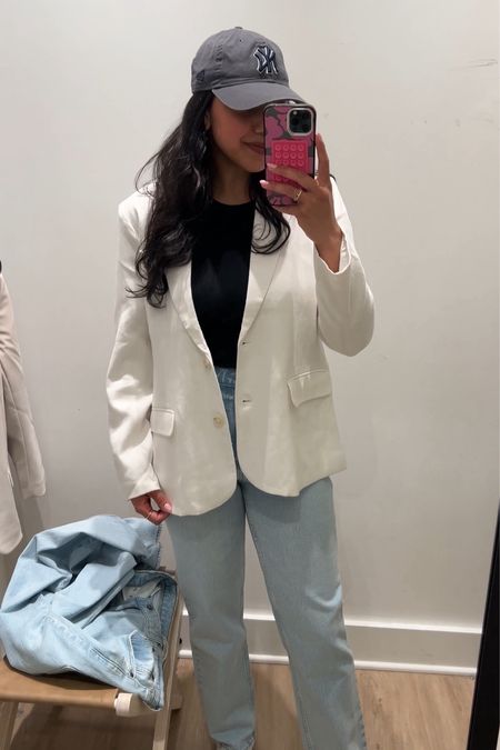 Abercrombie linen blazer 🤍 wearing size M