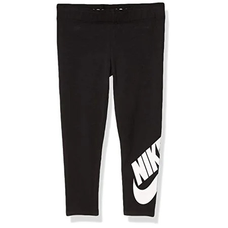 NIKE Children s Apparel Girls Toddler Sportswear Graphic Leggings Black(26C723-023)/White 4T | Walmart (US)