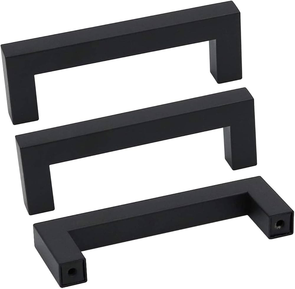 goldenwarm 5 Pack Black Cabinet Pulls 3 inch Drawer Pulls Kitchen Cabinet Handles Black Dresser S... | Amazon (US)
