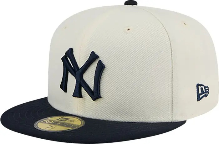 Men's New Era White New York Yankees Cooperstown Collection Chrome 59FIFTY Fitted Hat | Nordstrom