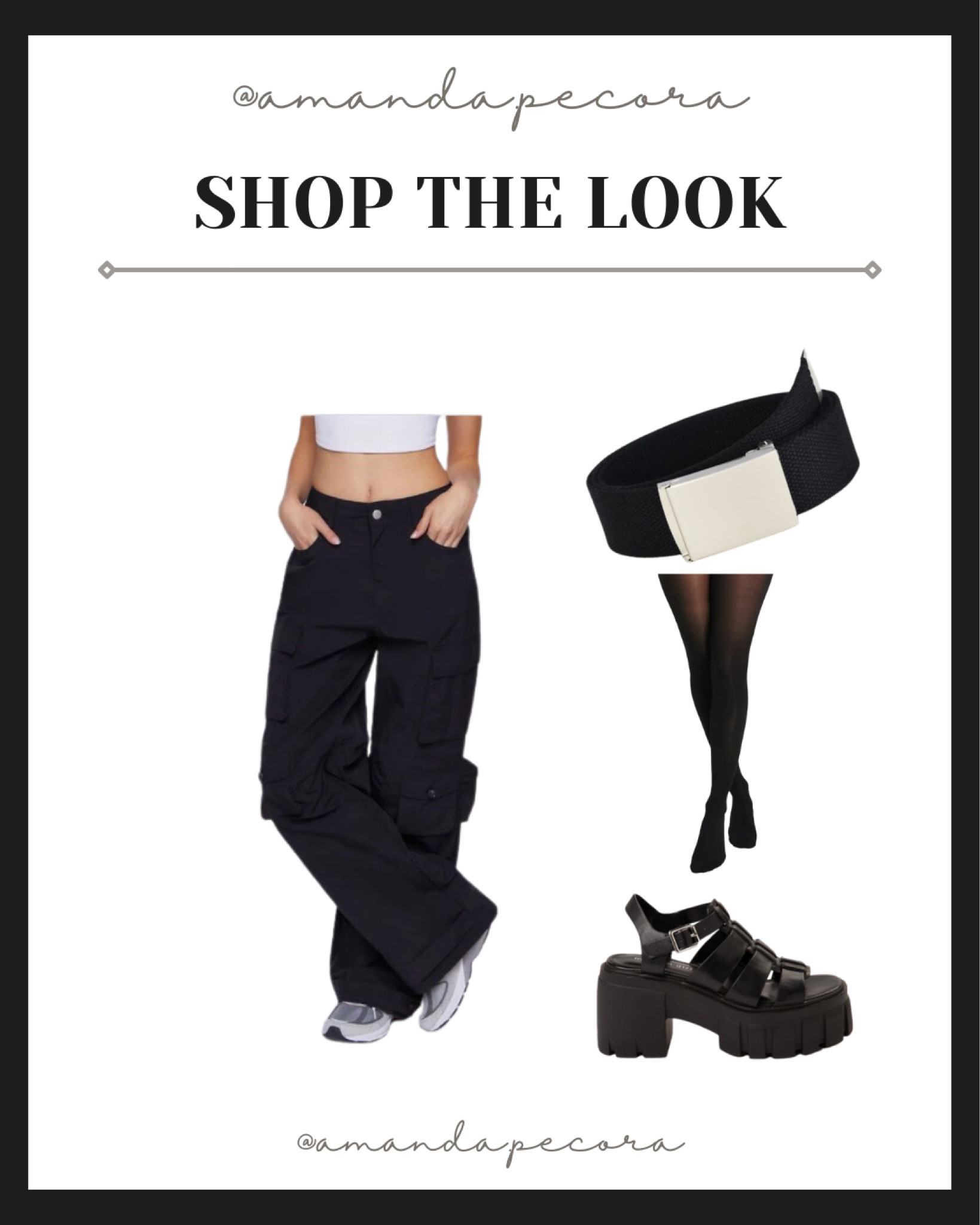 Perfect edgy girl look! 