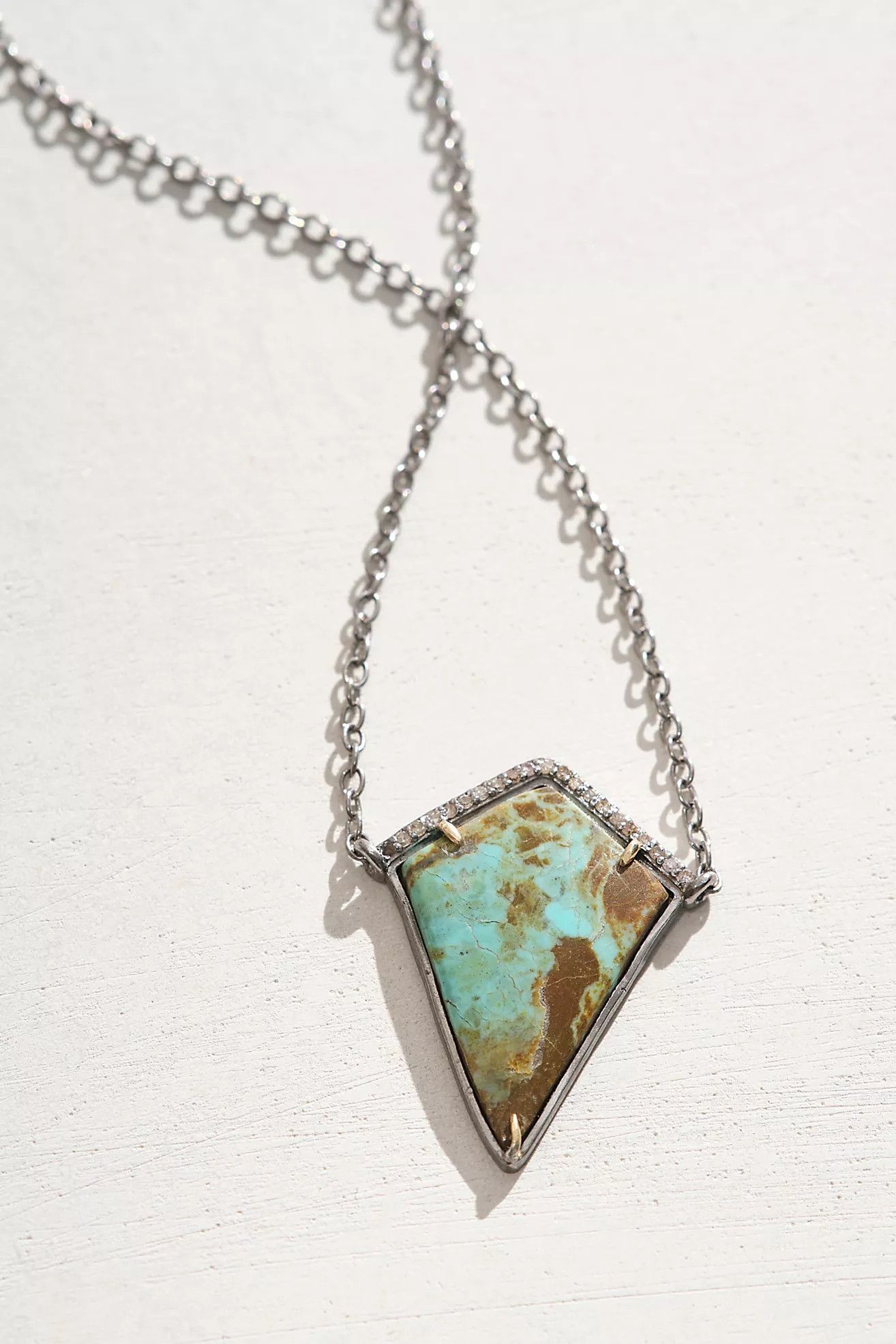 Robindira Unsworth One Of A Kind Diamond Turquoise Necklace | Free People (Global - UK&FR Excluded)