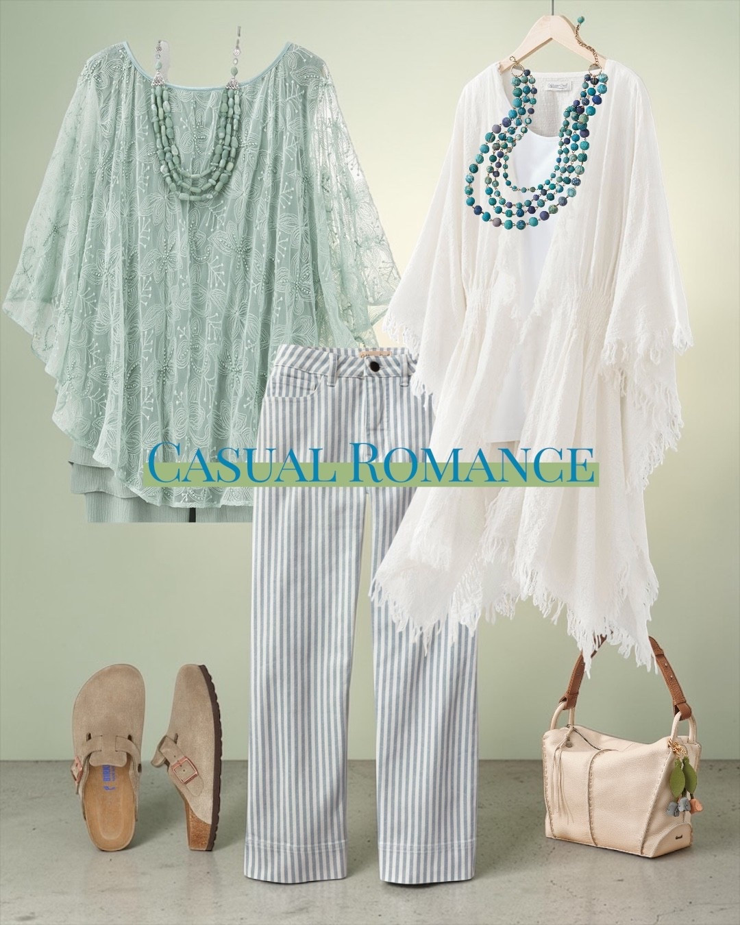 In my mind today: Effortlessly Romantic (Even on a Casual Day).  🍃 