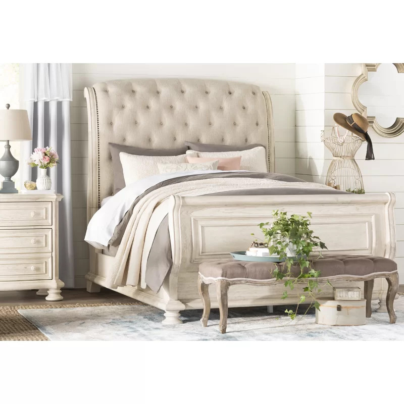 Piland Tufted Sleigh Bed | Wayfair North America
