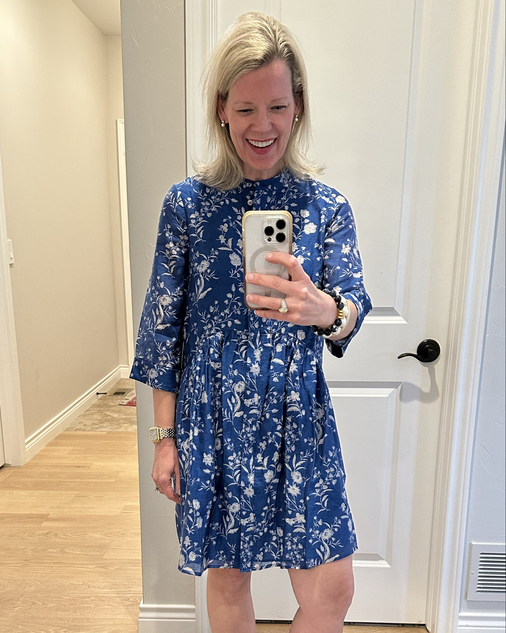 Blue and white is always right💙
This pretty dress comes in lots of patterns and fits true to size. 

#LTKSeasonal #LTKGiftGuide #LTKParties