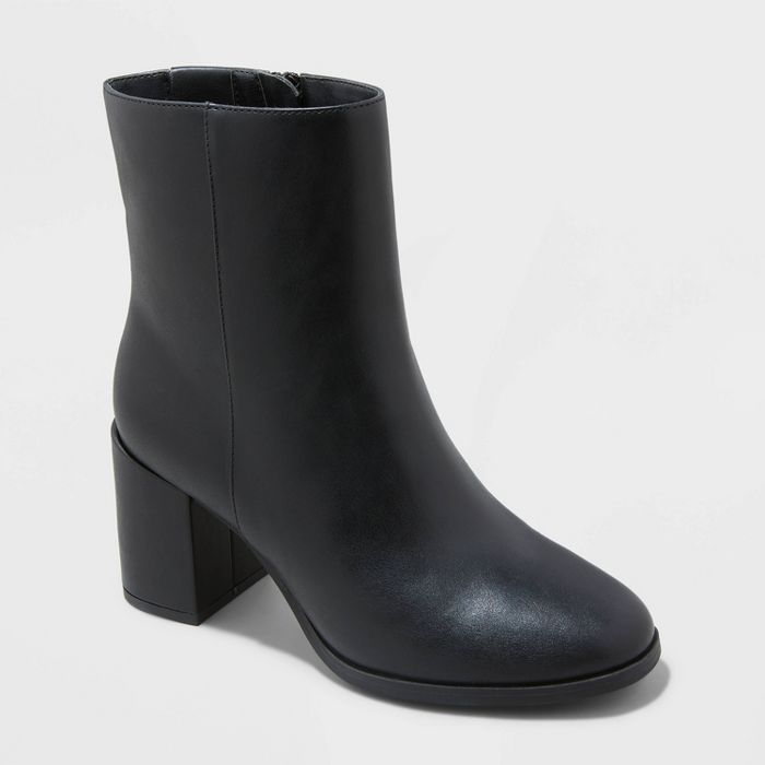 Women's Janelle Dress Boots - A New Day™ Black | Target