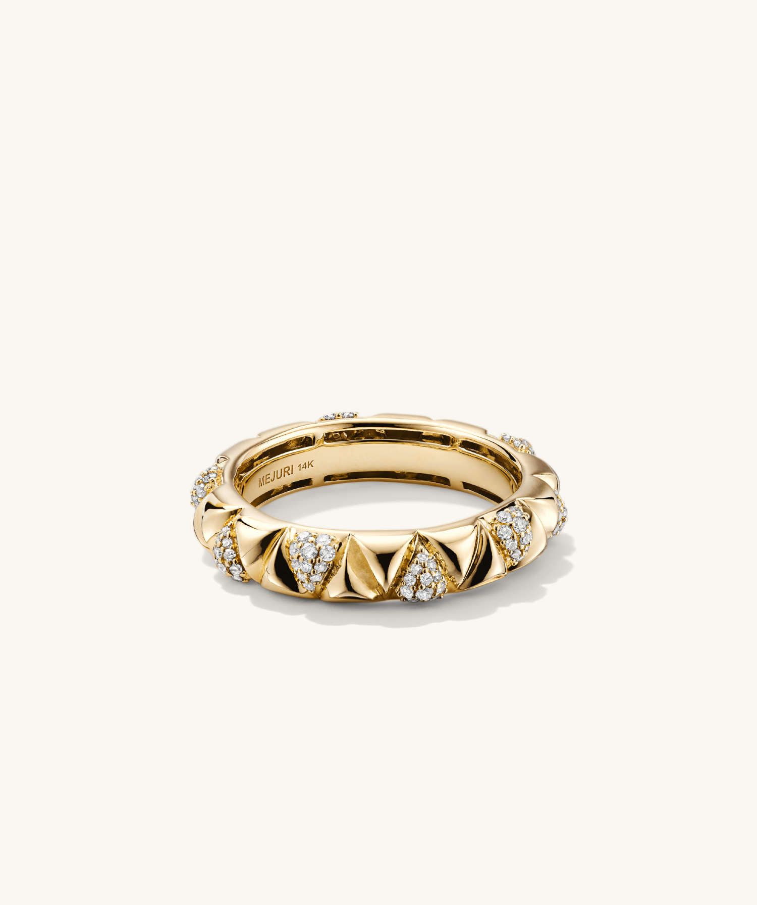 Pyra Pavé Diamond Ring | Mejuri (Global)