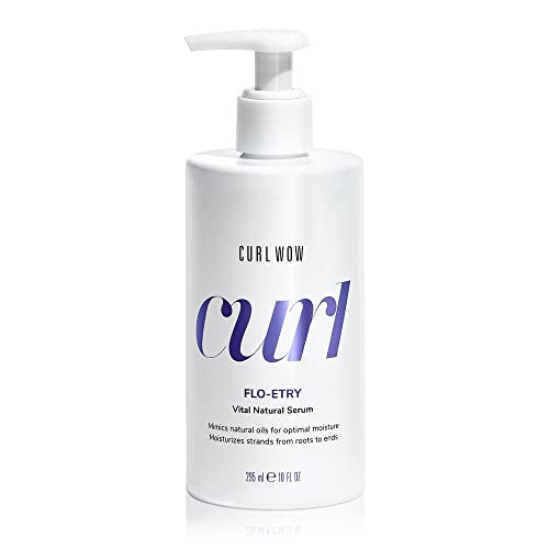 COLOR WOW Curl Wow Flo-etry Vital Natural Serum – Rich-oil blend moisturizes dry, dehydrated strands from root to tip for instantly plump, plush, juicy curls, No weight or greasy feel! | Amazon (US)