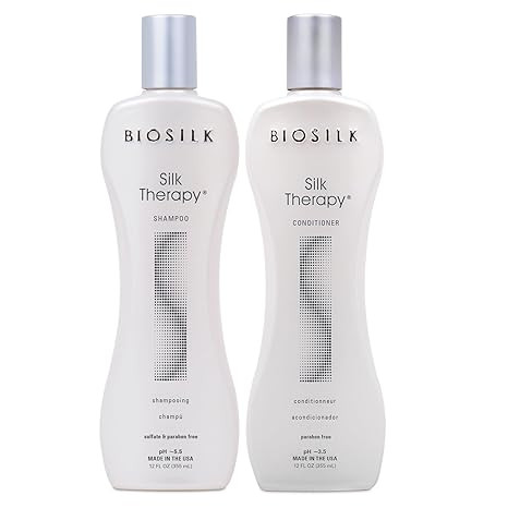 BioSilk Silk Therapy Duo Set Shampoo & Conditioner, Gentle Cleansing Haircare For Amazing Shine, ... | Amazon (US)
