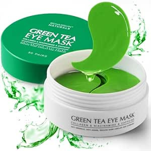 Enaskin Naturals Under Eye Patches Dark Circles Under Eye Masks for Puffiness - Green Tea Eye Gel... | Amazon (US)