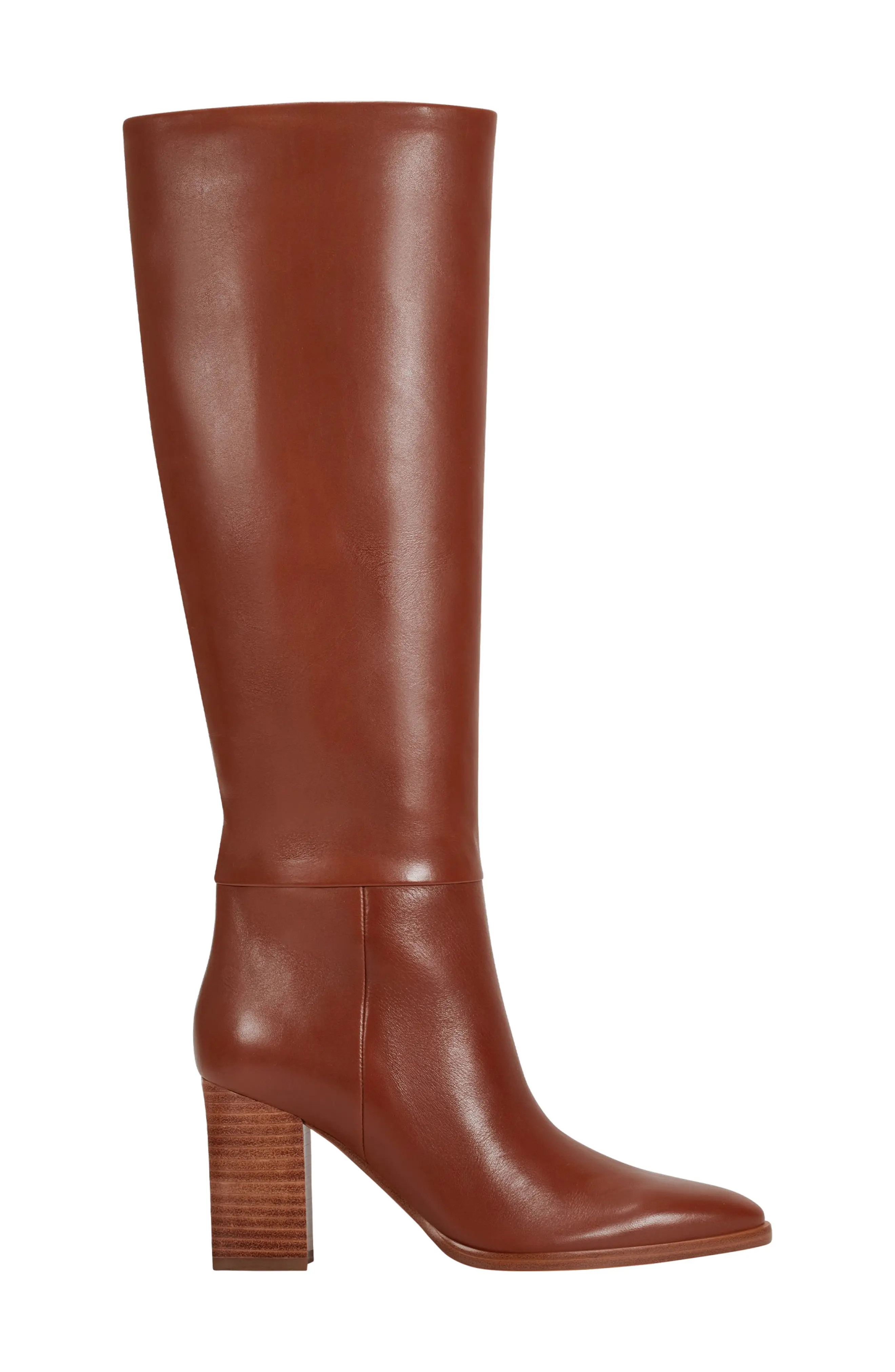 Marc Fisher LTD Perina Knee High Boot in Dark Red at Nordstrom Rack, Size 5 Regular Calf | Nordstrom Rack