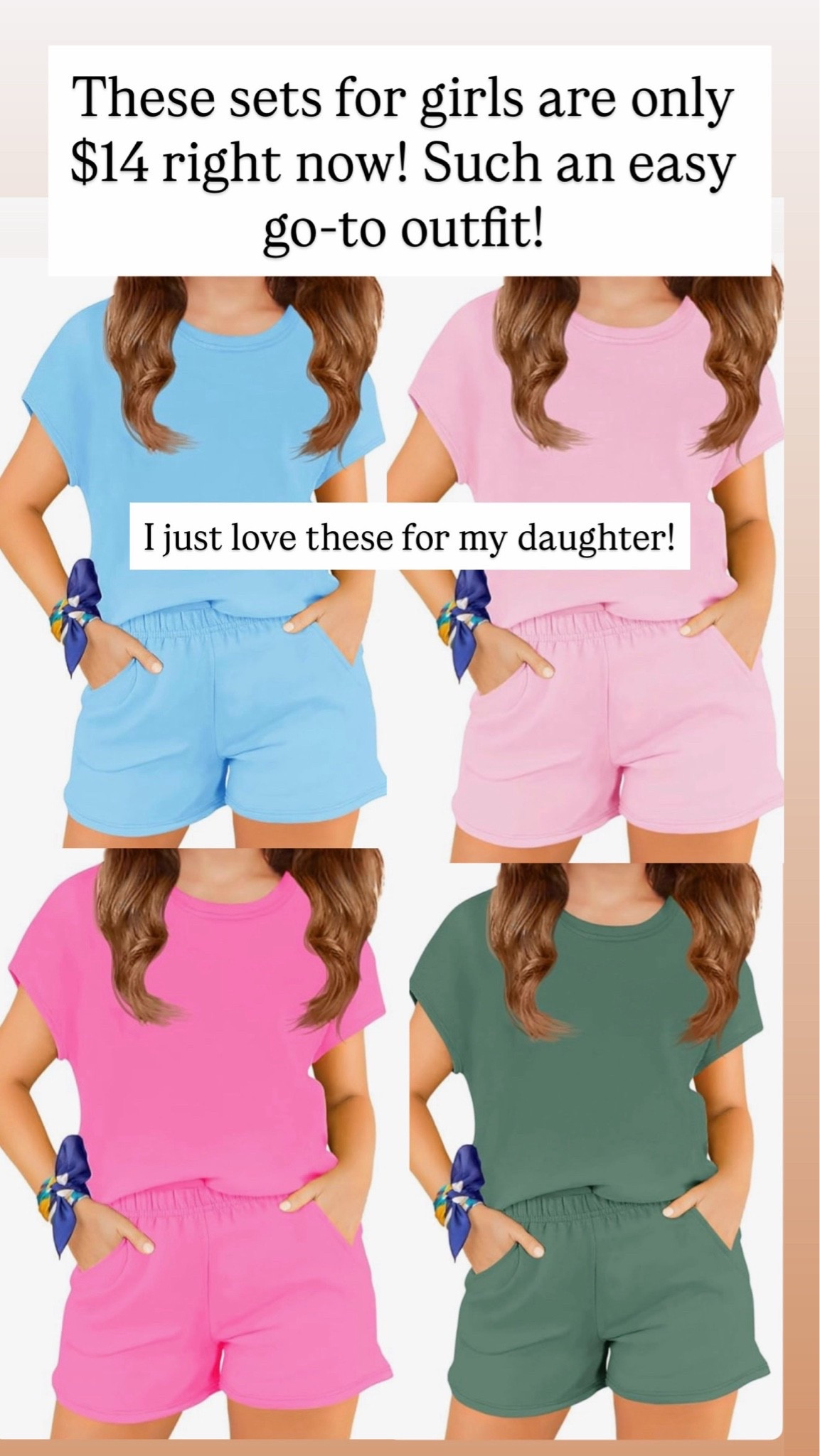 These sets for girls are adorable.

#LTKootd