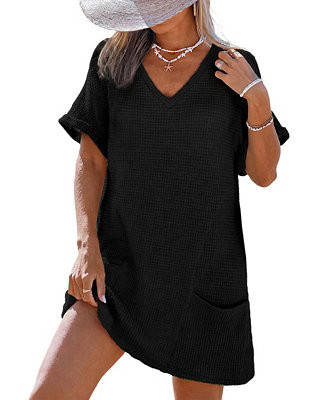 Cupshe Women's Sunny Days Only Green Cover-Up Mini Beach Dress - Macy's | Macy's