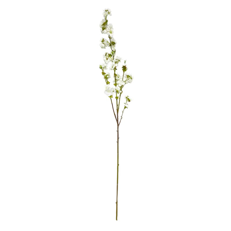 White Cherry Blossom Floral Stem, 39" | At Home