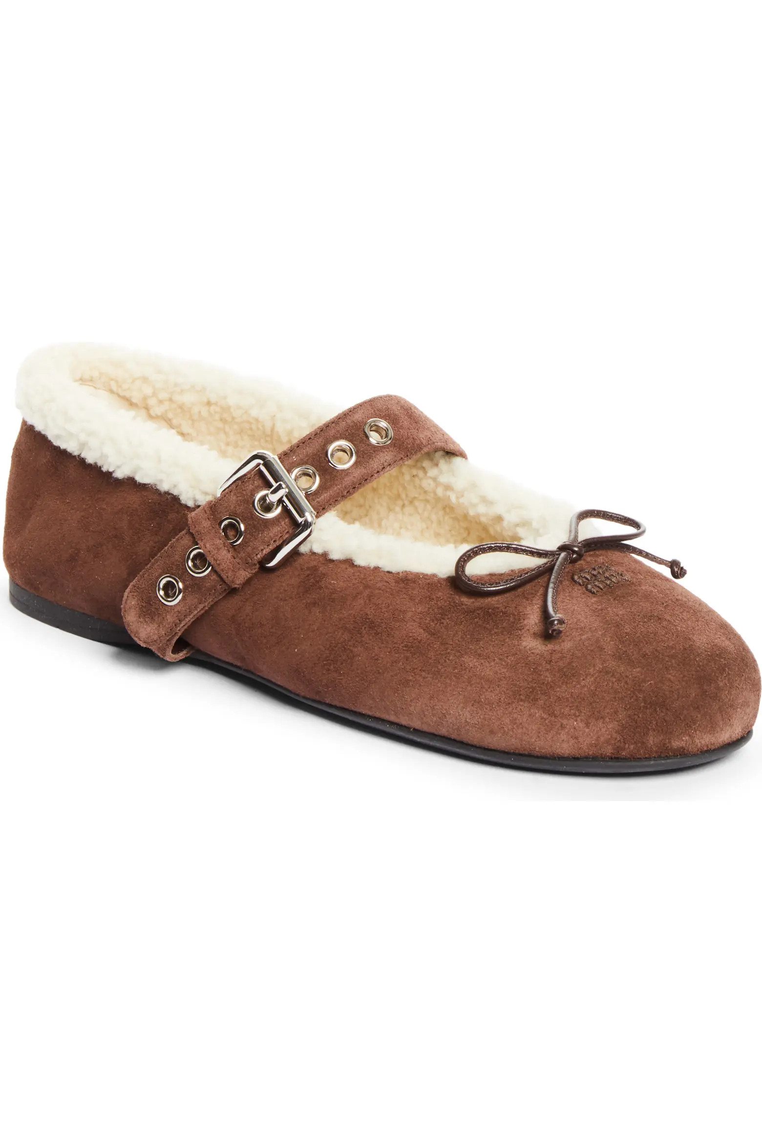 Genuine Shearling Lined Ballet Flat (Women) | Nordstrom | Nordstrom