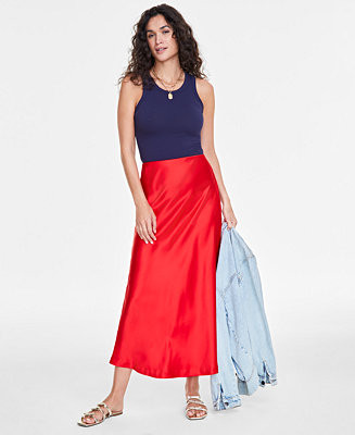 Women's Maxi Slip Skirt, Created for Macy's | Macy's