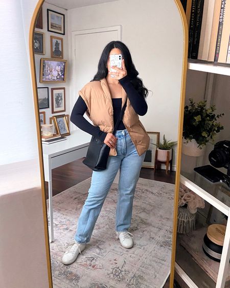 Ways To Style a Black Long Sleeve Bodysuit: Outfit 1

Get 15% off SHEIN items with code Q3YGJESS

🏷️: amazon fashion, black long sleeve square neck bodysuit, skims dupe bodysuit, puffer vest, abercrombie curve love straight leg jeans, simple basic classic white sneakers, crossbody tote bag, casual fall outfit, fall outfit with black bodysuit, casual fall style



#LTKstyletip #LTKshoecrush #LTKitbag