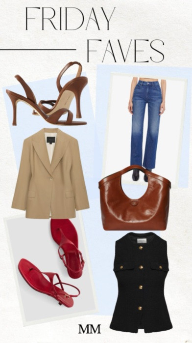 Friday faves that feel elevated, timeless, and so easy to style 🤎 Sharing the fashion finds I’m loving lately from chic brown heels and a luxe shoulder bag to the perfect straight leg jeans, tailored blazer, and statement vest. These are the pieces that make everyday outfits look expensive with minimal effort.

Which piece are you adding to cart first? 👀

#LTKStyle #LTKFashion #FallFashion #CapsuleWardrobe #NeutralOutfits #WardrobeStaples #ClassicStyle #MinimalStyle #EverydayOutfits #ChicStyle #DenimOutfit #StraightLegJeans #BrownAccessories #TailoredBlazer #LuxuryStyle #EffortlessStyle #FashionFinds #LTKUnder100 #OOTDInspo #WearToWork

[fall fashion, capsule wardrobe, neutral outfit ideas, chic style, brown heels, straight leg jeans, tailored blazer, shoulder bag, elevated basics, effortless outfits]

#LTKOver40 #LTKSaleAlert #LTKdayinmylife