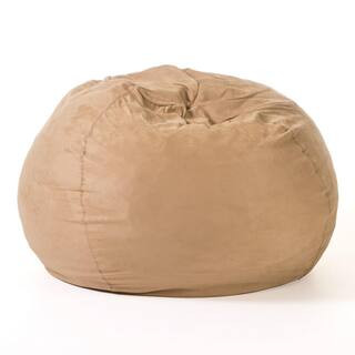 5 ft. Tuscany Suede Polyester Bean Bag | The Home Depot