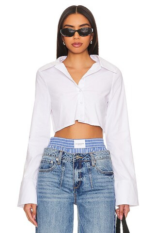 SNDYS Alma Shirt in White from Revolve.com | Revolve Clothing (Global)