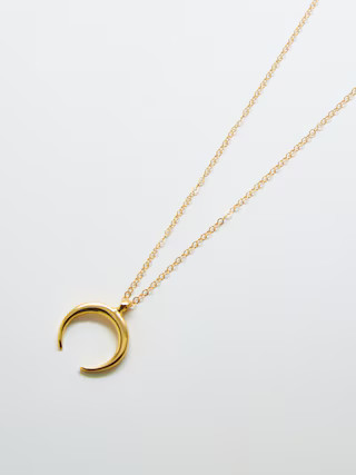 Gold Crescent Moon Necklace | Gap (US)