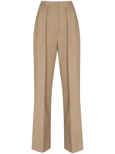 high-wasited tailored trousers | Farfetch (UK)