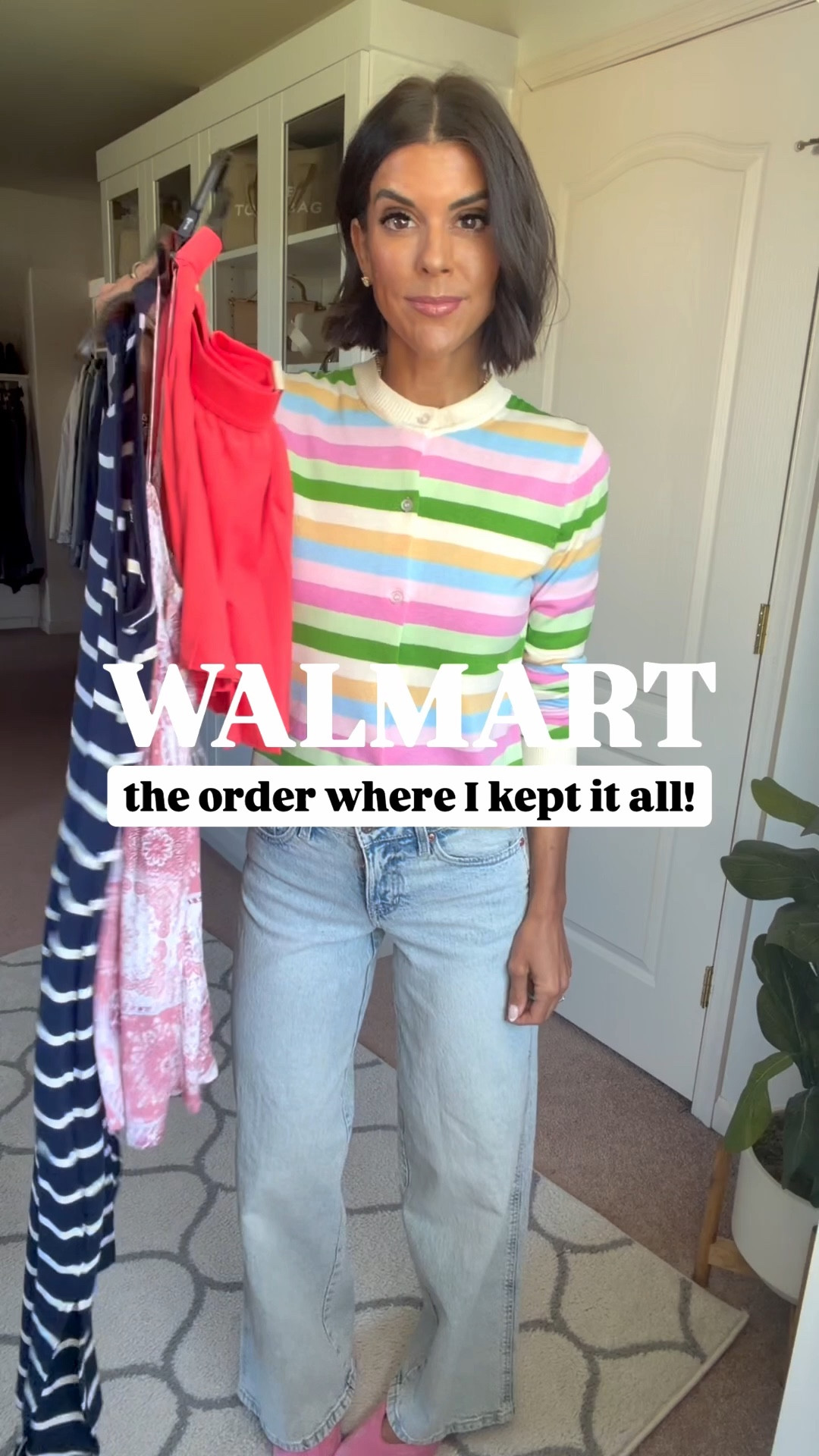 New Walmart order! I’m 5’5 and in size xs in cardigan, jeans size 1, size xs in striped dress, size xs in tube top, size small in skort, and size small in romper. 

#LTKootd #LTKgrwm #LTKmomlife