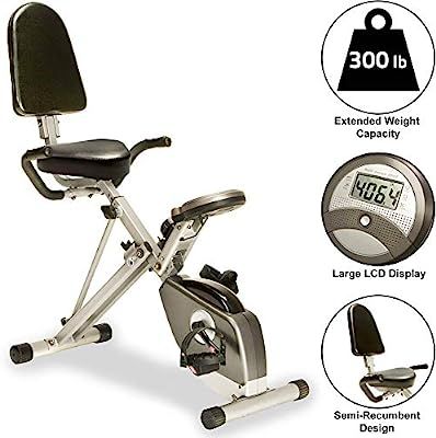 Amazon.com : Exerpeutic 400XL Folding Recumbent Bike with Performance Monitor : Exercise Bikes : ... | Amazon (US)