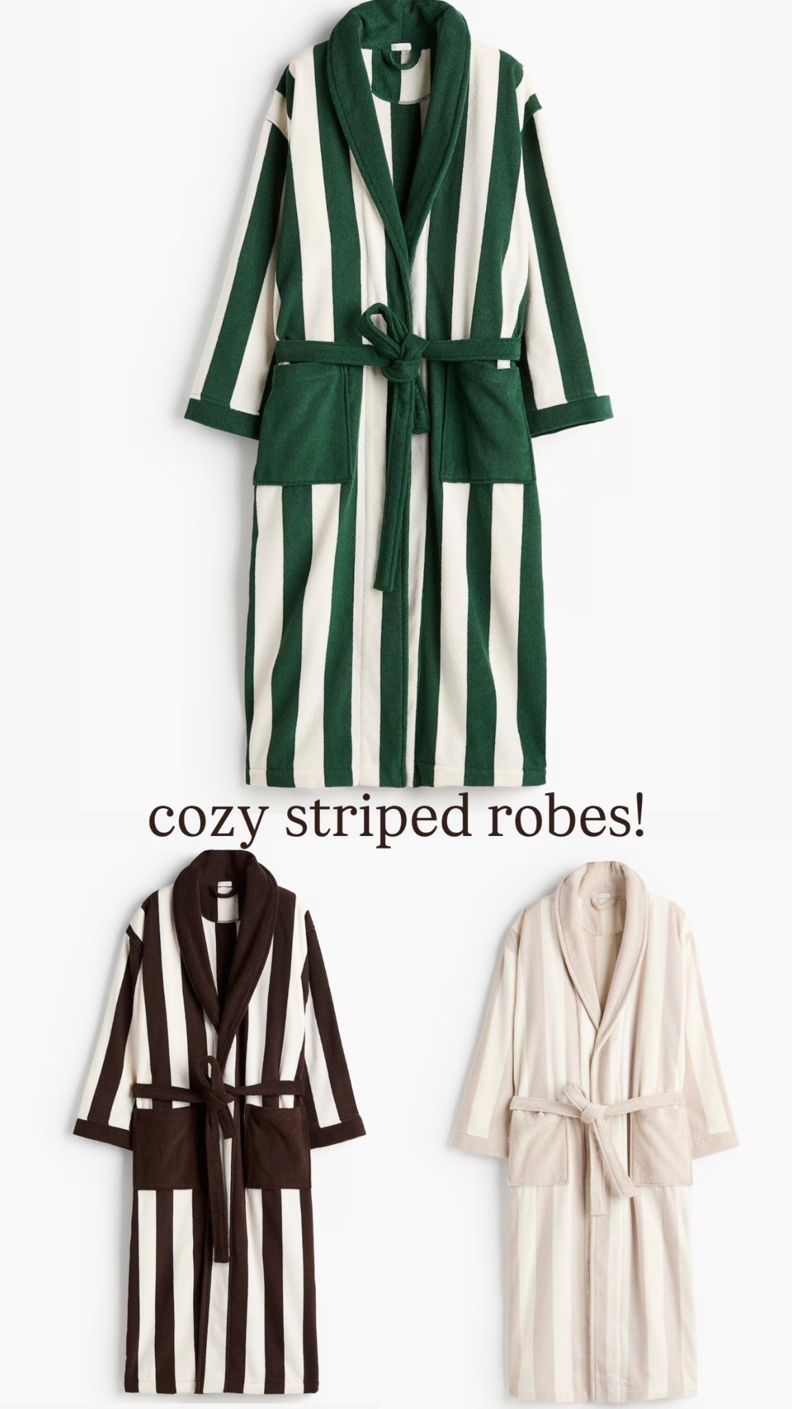 The cutest striped robes!!😍
NEW LAUNCH!🤎

#LTKPetite #LTKgrwm #LTKootd