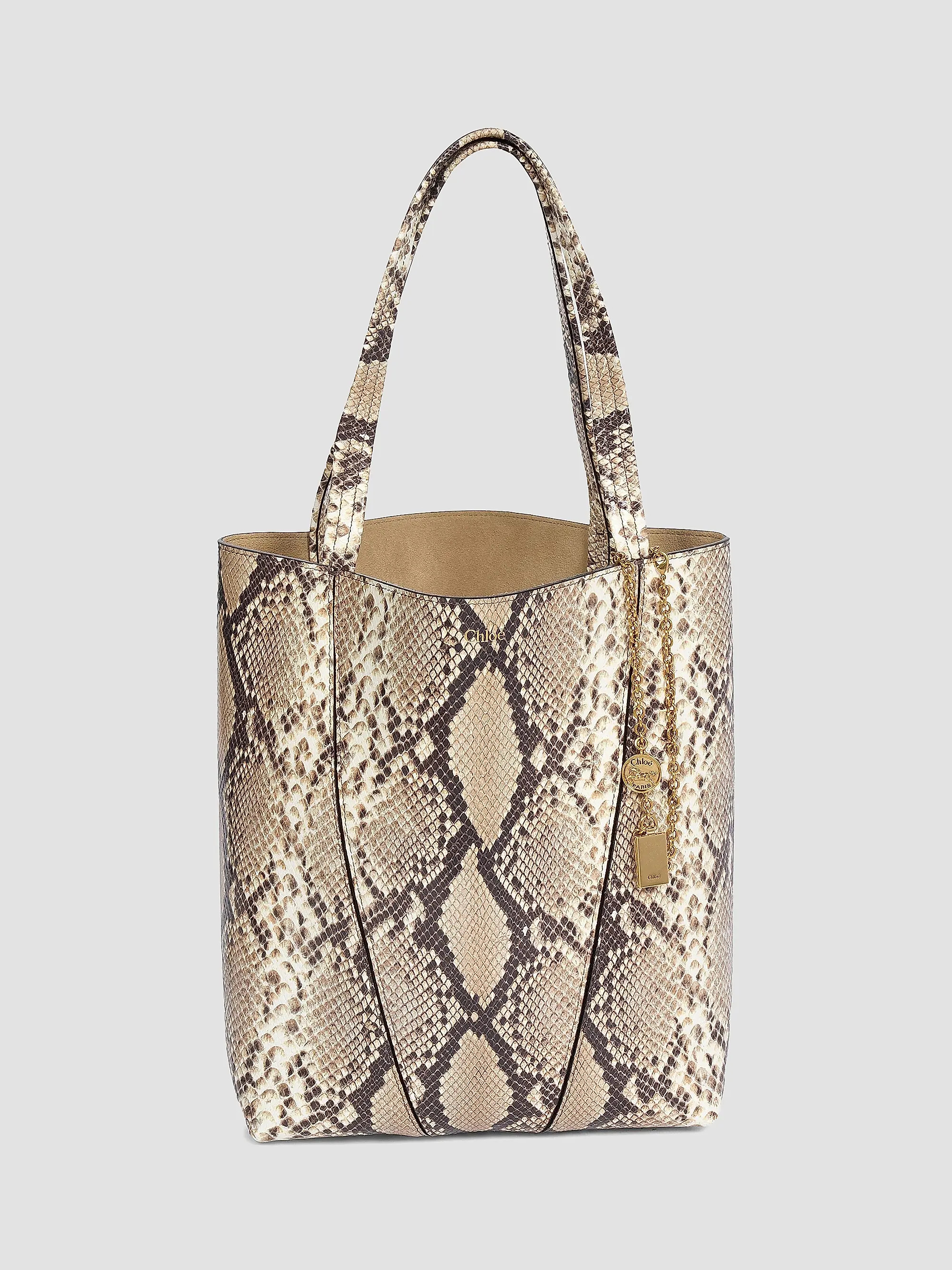 Spin Medium Snakeskin-Embossed Leather Tote Bag | Saks Fifth Avenue