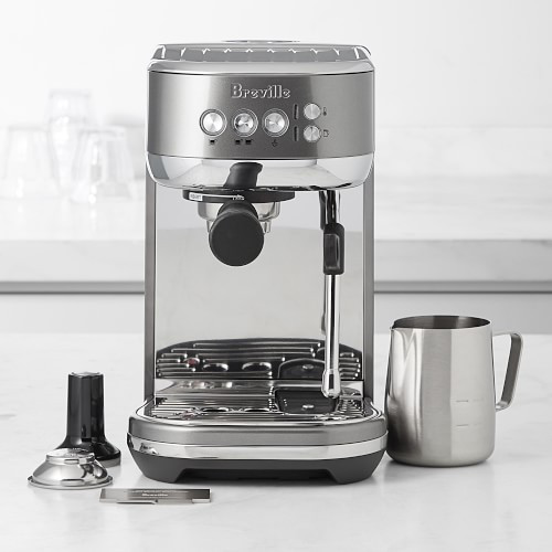Breville Bambino Plus Espresso Machine, Smoked Hickory | Williams-Sonoma