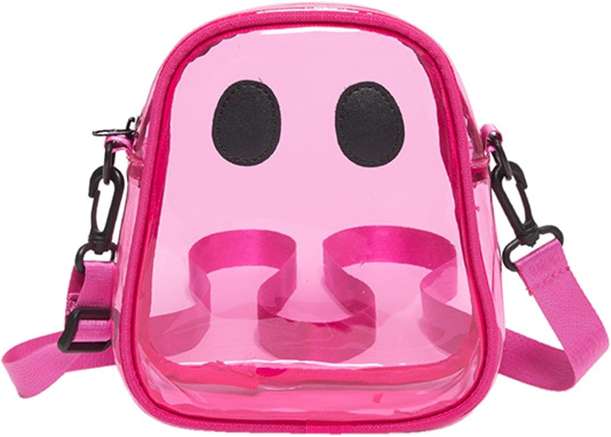 Halloween Pumpkin Clear Crossbody Purse, Transparent Novelty Ghost Purse Cute Spooky Season Shoul... | Amazon (US)