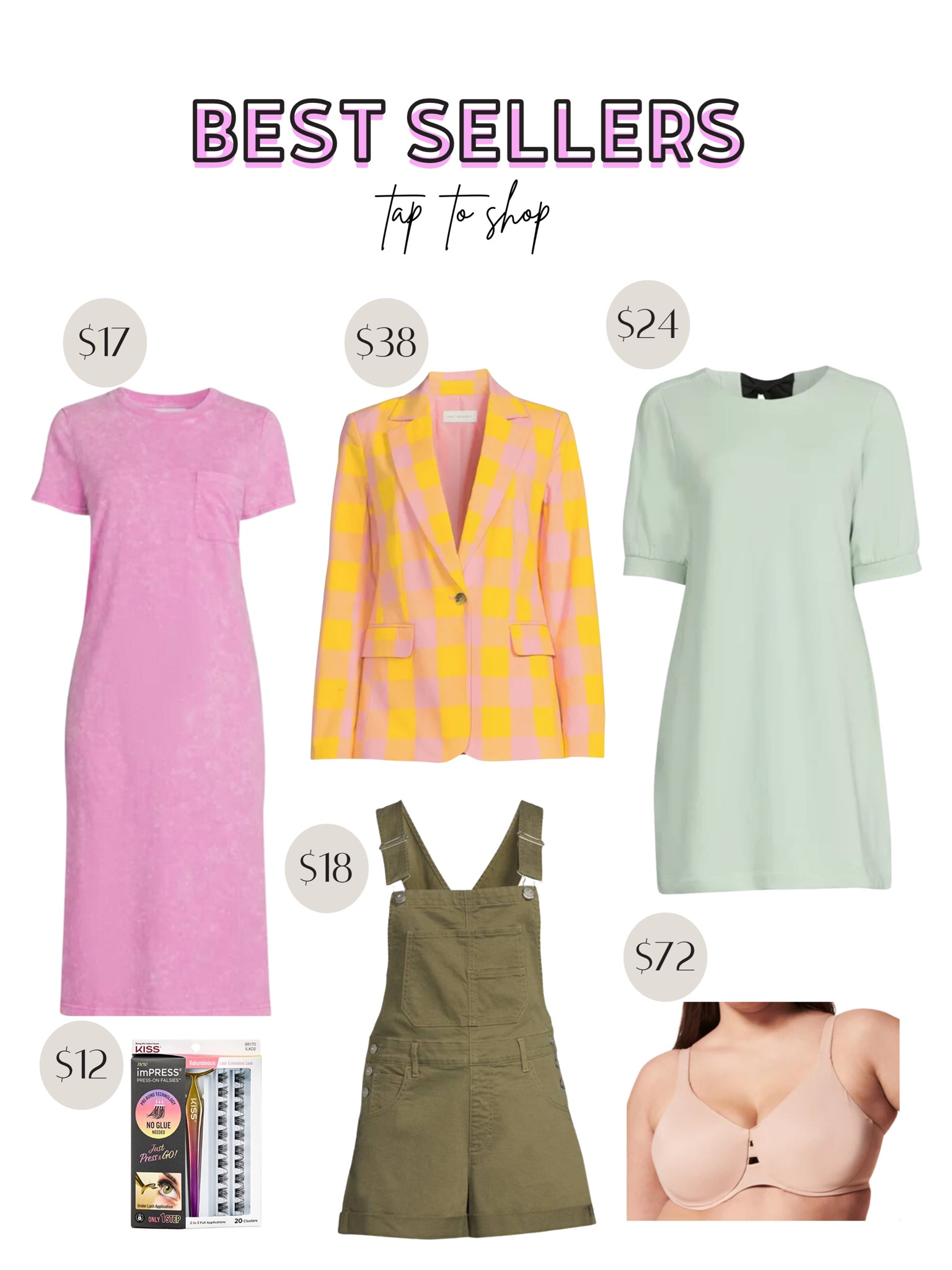 Best sellers, Walmart fashion, dresses from Walmart, the best bra, nude bra, workwear from Walmart, affordable fashion, the best Walmart clothes, cute overalls for summer, olive green overalls 

#LTKunder50 #LTKstyletip #LTKFind