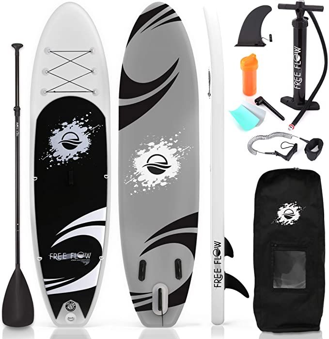 SereneLife Inflatable Stand Up Paddle Board (6 Inches Thick) with Premium SUP Accessories & Carry... | Amazon (US)