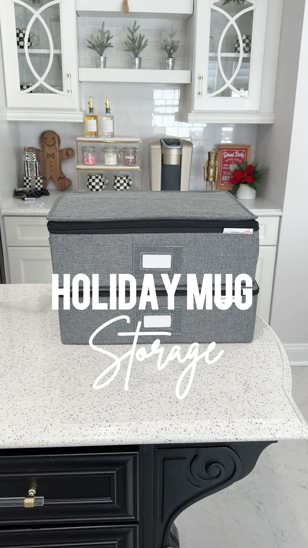 Holiday mug and glassware storage organizer from Amazon 

#LTKHome