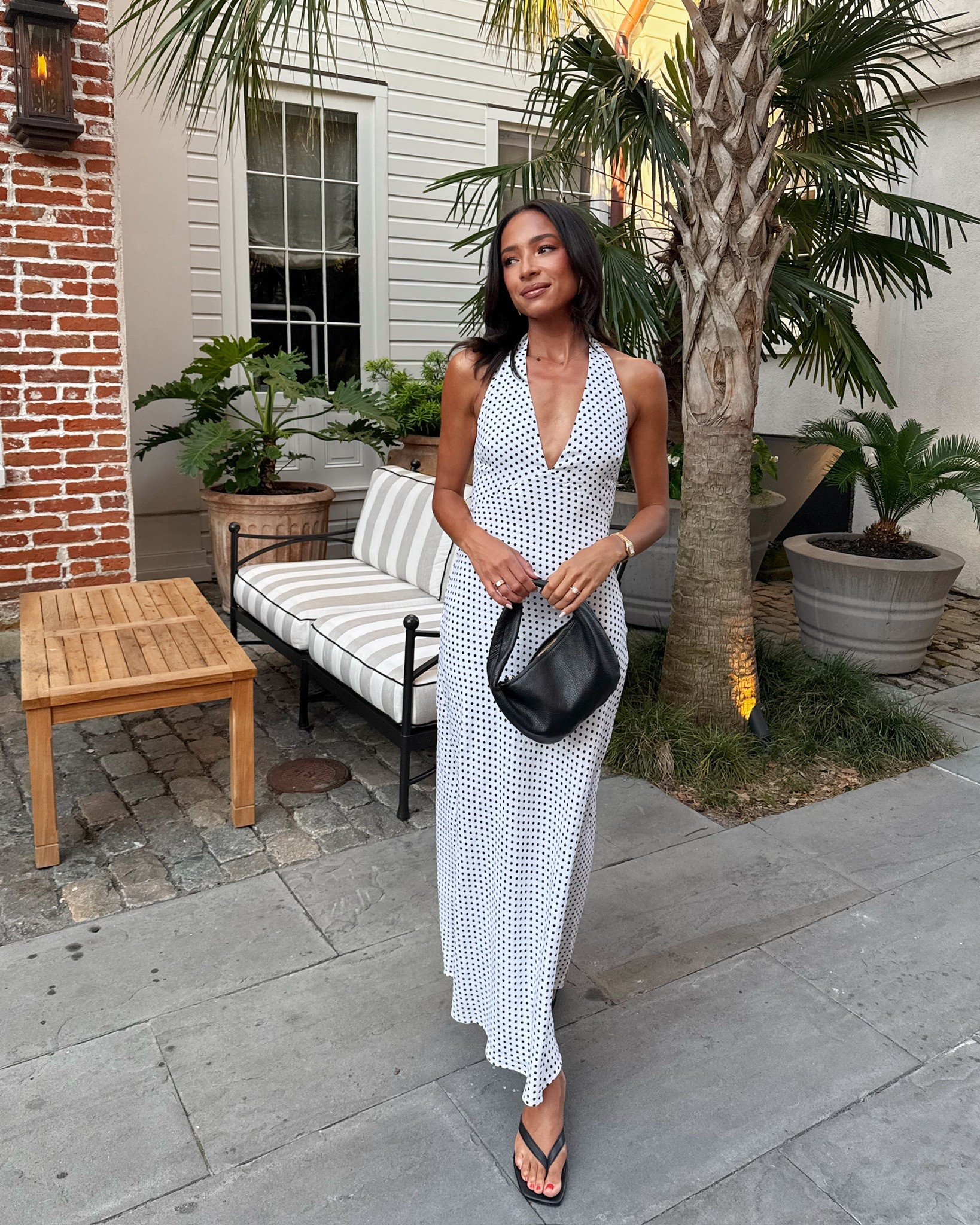 Charleston dinner outfit 🖤 Wearing size 2 linen halter maxi dress 


Date night outfit 
Linen dress
Summer dress 
Summer outfit 
Polka dot dress 
Summer outfits 

#LTKSummerEdit #LTKStyleTip #LTKTravel