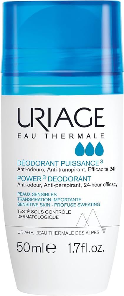 URIAGE Power 3 Clinical Strength Antiperspirant Deodorant | Roll-On Protection for Excessive Armp... | Amazon (US)