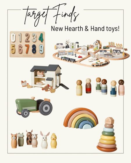 New toys from Hearth and Hand for Target! I am obsessed with how cute that train set is. And the pay animals are always a must! Ophelia has the other two sets as well and I can’t get enough of them!! Cute finds for younger toddlers as well 😇

#LTKkids #LTKSeasonal #LTKFind