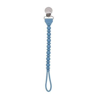 Itzy Ritzy Beaded Pacifier Clip - Universal Fit, Silicone Holder - Blue | Target