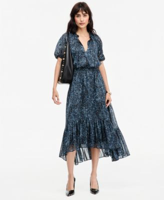 I.n.c. International Concepts Women's Short-Sleeve Printed Midi Dress, Macy's Exclusive - Gail Paisley | Macy's