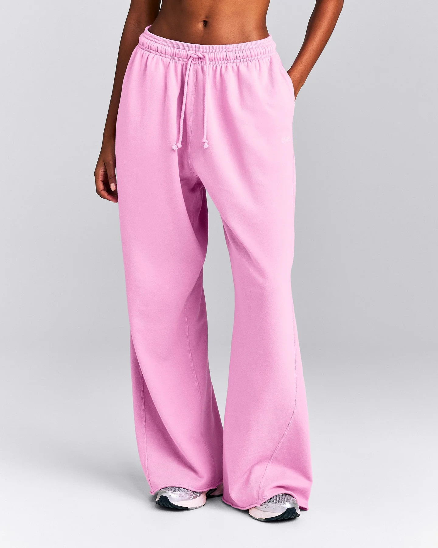 Cotton Vintage Lounge Wide Leg Sweatpants 
 Rose Pink | Oner Active (UK / US)