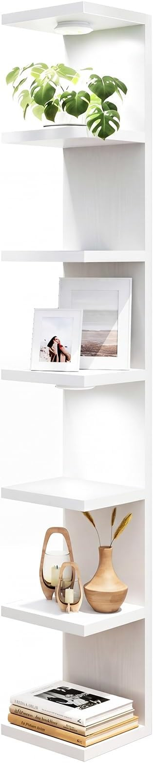 Fixwal Wall Decor 7 Tier Wall Shelf Unit Floating Shelves with LED Lights Lack Shelf for Home Org... | Amazon (US)